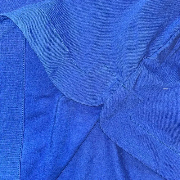 Crown and Ivy womens shirt XL PETITE top Blouse blue ribbon tie 3/4 sleeeve nwt - Picture 5 of 9